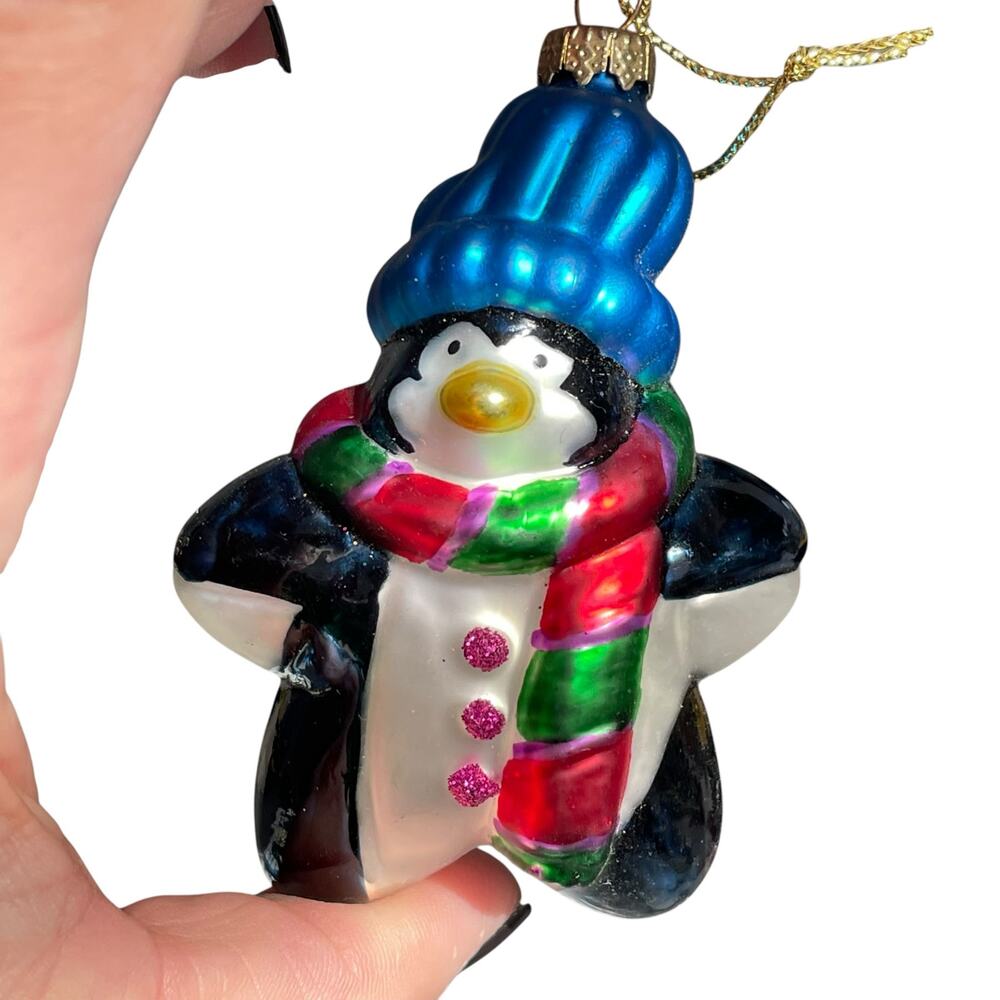 Thomas Pacconi Museum Series Penguin Ornament Glass Christmas Retired Vtg READ